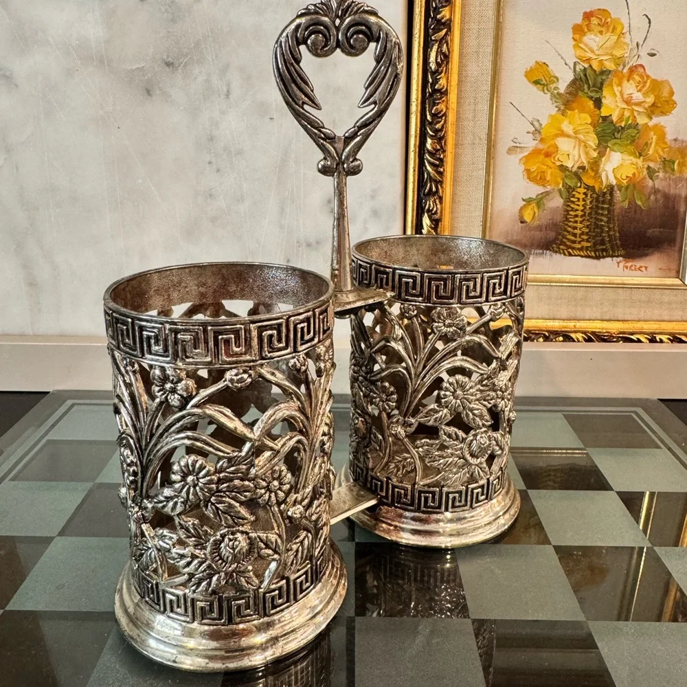 Soviet metal cutlery holder - Picture 6 of 6